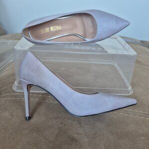 Reflective heels in light lavander